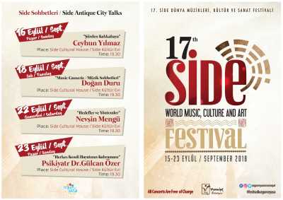 17. Side Dünya Müzikleri, Kültür ve Sanat Festivali